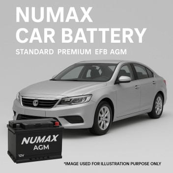 NUMAX AGM CAR BATTERY 12V 45AH 057AGM