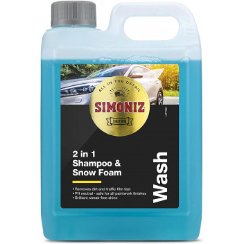 Simoniz 2 in 1 Shampoo & Snow Foam - 2 litre