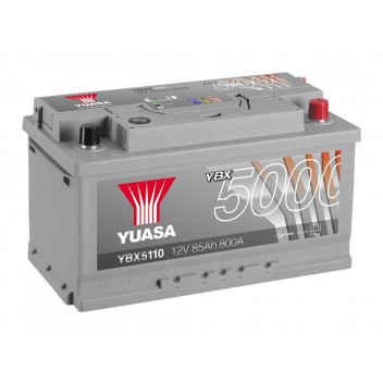 Yuasa YBX5110 12V 85Ah 800A Silver High Performance Battery
