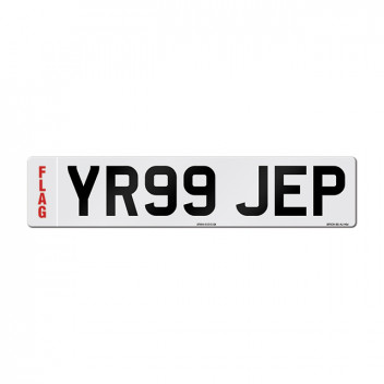 Front GB Union Jack Number Plate Oblong 520 x 111mm