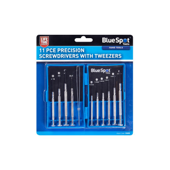 BlueSpot 11 PCE Precision Screwdrivers With Tweezers