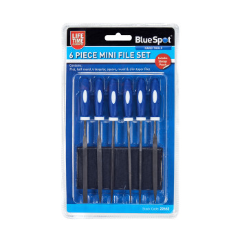 BlueSpot 6 Pce 150mm (6\") Mini File Set With Pouch