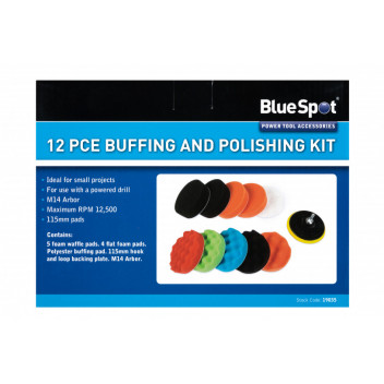BlueSpot 12PCE Buffing and Polishing Kit