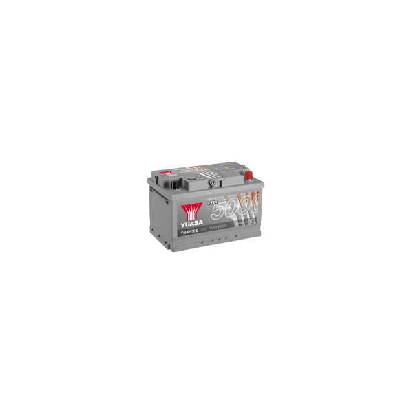 Yuasa YBX5100 12V 75Ah 710A Silver High Performance Battery image