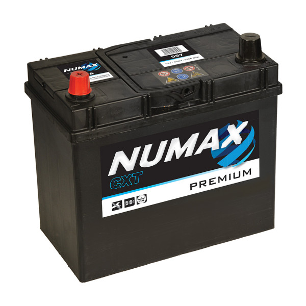 NUMAX PREMIUM CAR BATTERY 12V 45AH 057 image