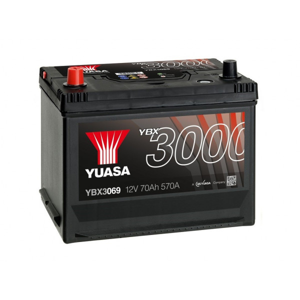 Yuasa YBX3069 12V 72Ah 630A SMF Battery image