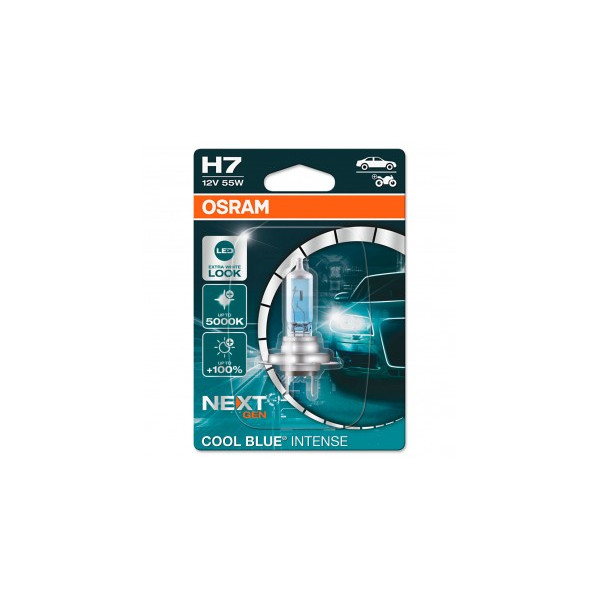 Osram H7 Cool Blue Intense 100% Brighter Headlamp Bulb X 1 image