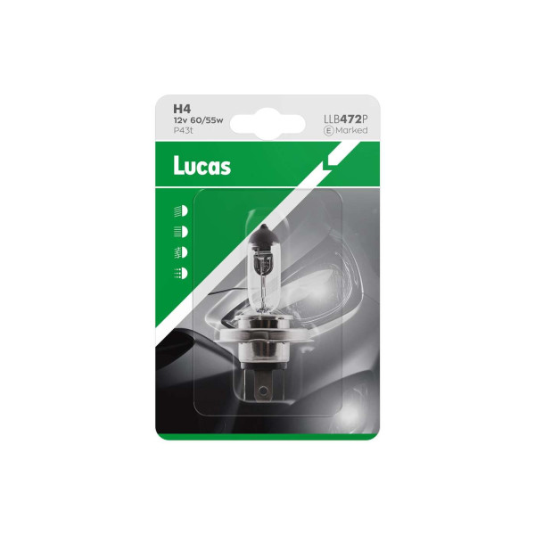 Lucas 12v 60/55w H4 P43t \'E\' Bulb image