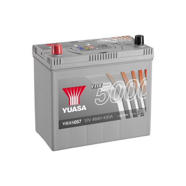 Yuasa YBX5057 12V 48Ah 430A Silver High Performance Battery image