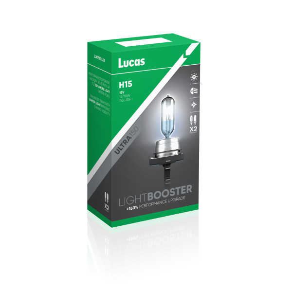 Lucas 12V 15/55W PGJ23t-1 H15 150% Bulb image