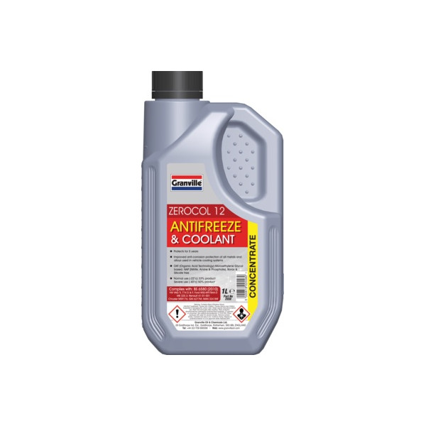 Zerocol 12 Red Antifreeze 1 Litre CONCENTRATE 5 Year Life image