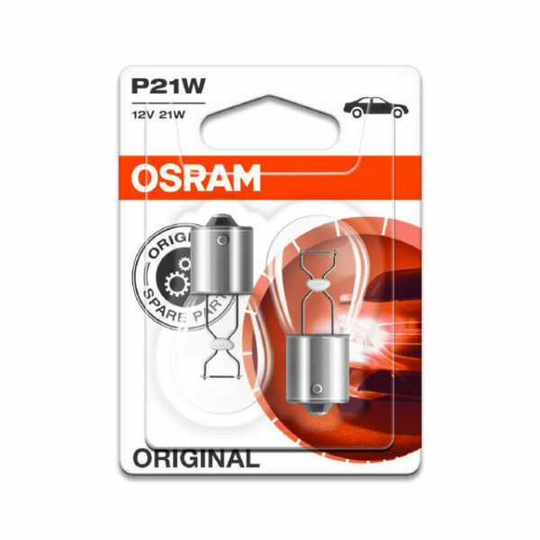 Osram 7506 P21W 382 12V 21w \'OE\' Bulb x 2 image