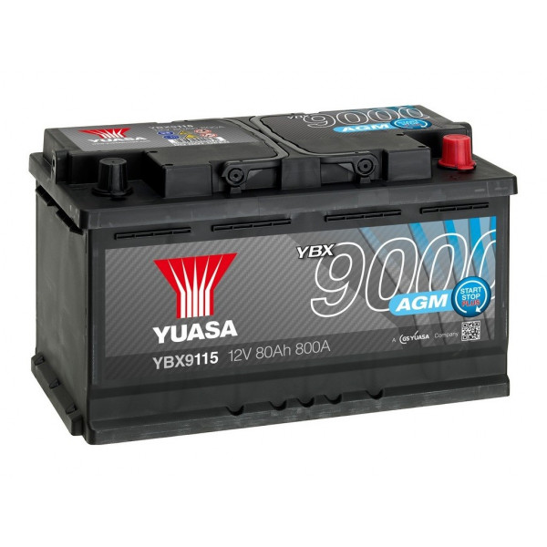 Default Yuasa YBX9115 12V 80Ah 800A AGM Start Stop Plus Battery