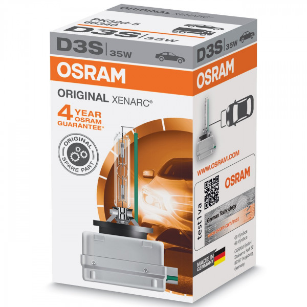 Osram 66340 D3S Xenarc HID Gas Discharge Headlamp Bulb x 1 image