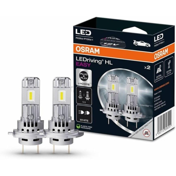 Osram LEDriving HL EASY H7/H18 Bulb Twin Pack image