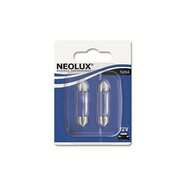 Neolux 12V 10W SV8.5-8D 11 X 44MM Twin Blister image