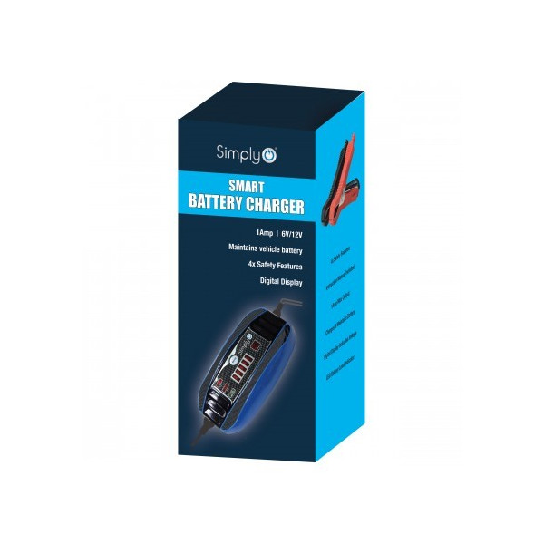 18W BTC Simply BTC2001 Batteria Auto Smart Caricabatterie Trickle 1AM P 6V O 12V 