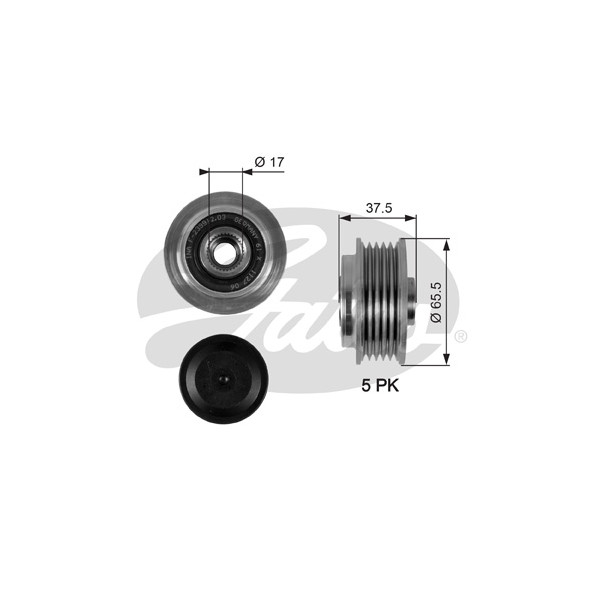 OVER RUNNING ALTERNATOR PULLEY image