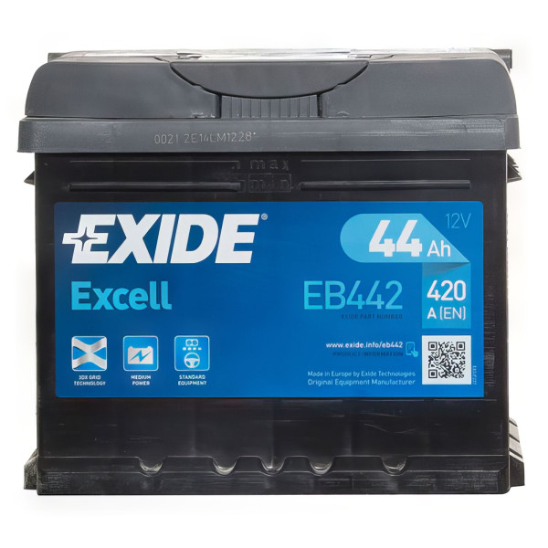 EXIDE Excell Battery 063 12V 44AH image