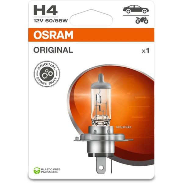 Osram H4 472 55w OE Headlamp Bulb x 1 image