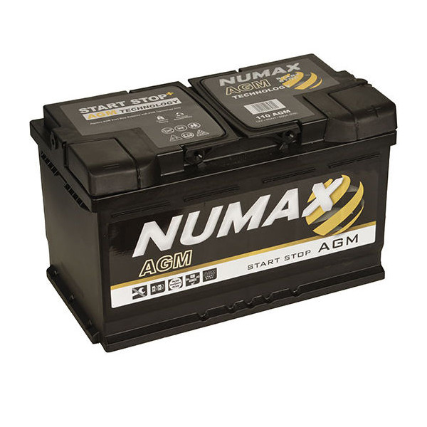 NUMAX AGM CAR BATTERY 12V 80AH 115AGM image