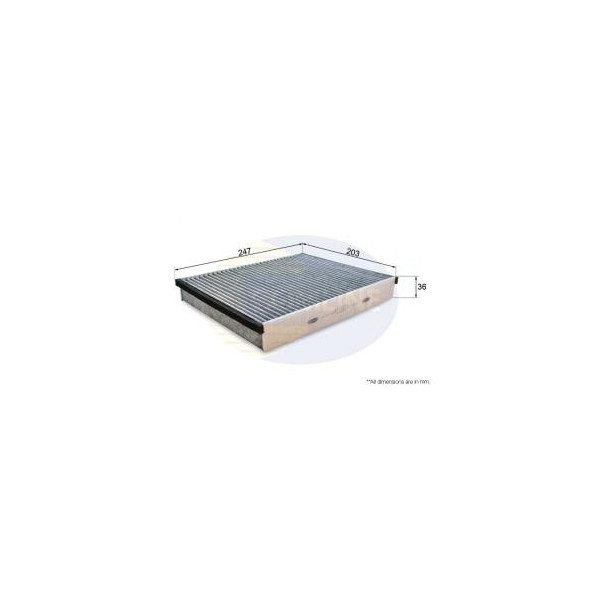 Comline Carbon Cabin Filter EKF375A image