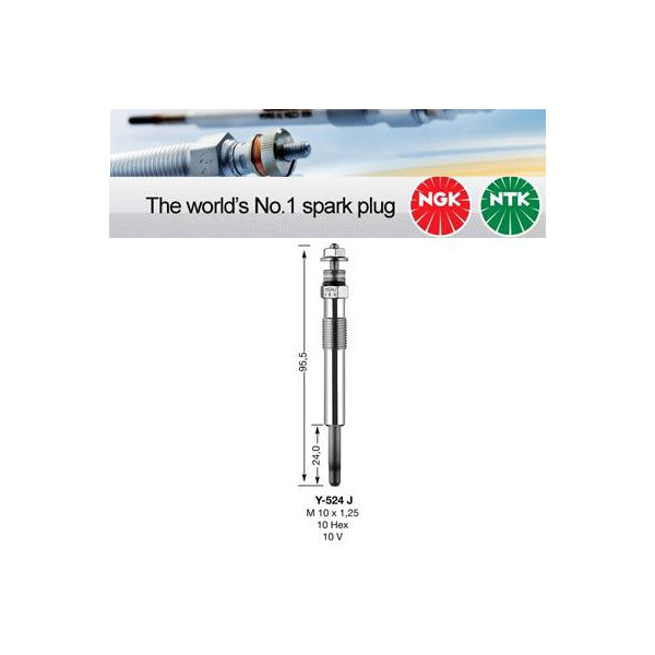 NGK 5986 Y-524J Glow Plug x 1 image